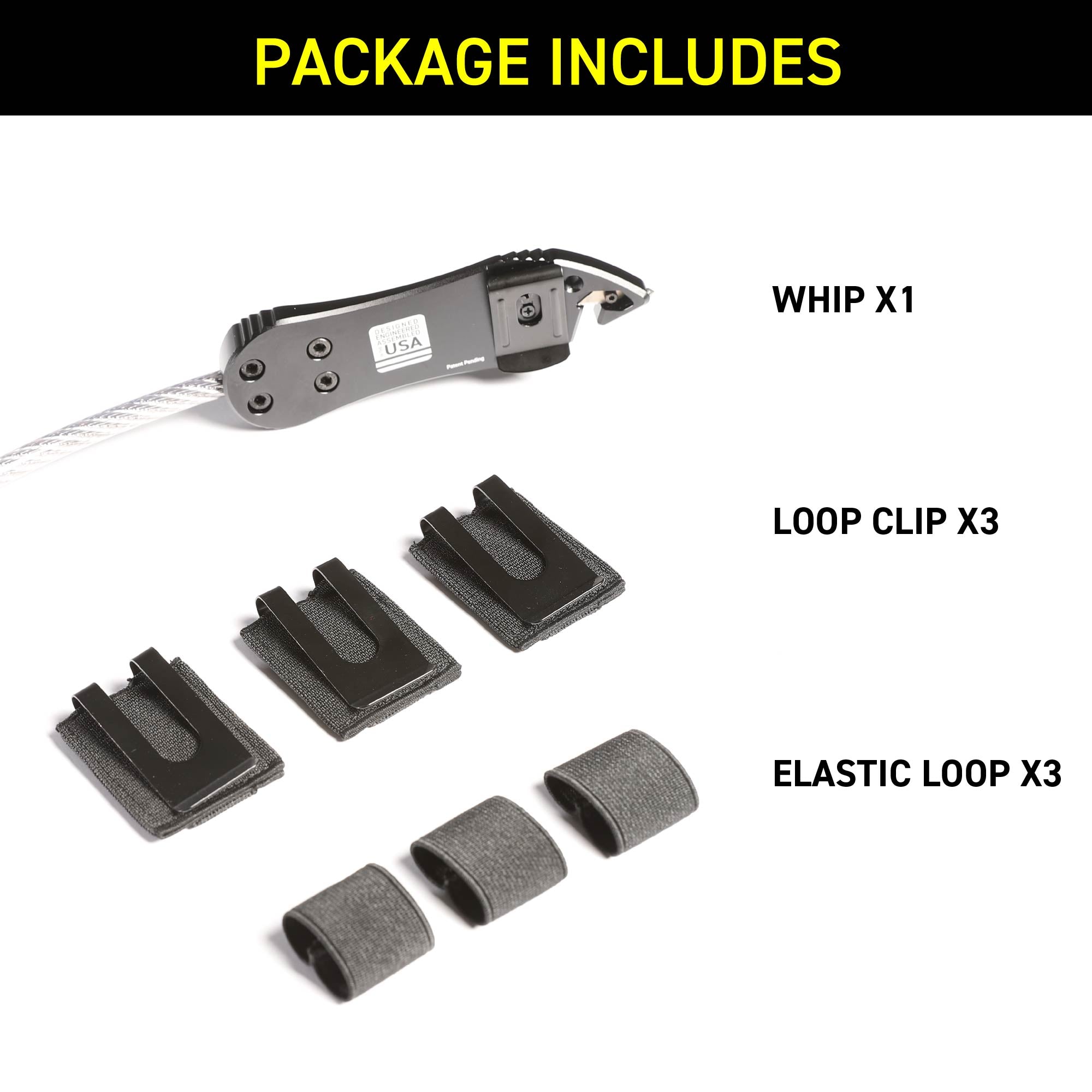 Stinger Concealed Carry Whip System: Car Emergency Tool with Seat Belt Cutter and Window Breaker, Original Design in USA